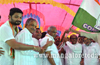 Poojari leads Congress Padayatra from Tokkottu to Kulur